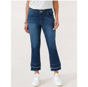 Democracy Double Layer Fray Hem Jeans